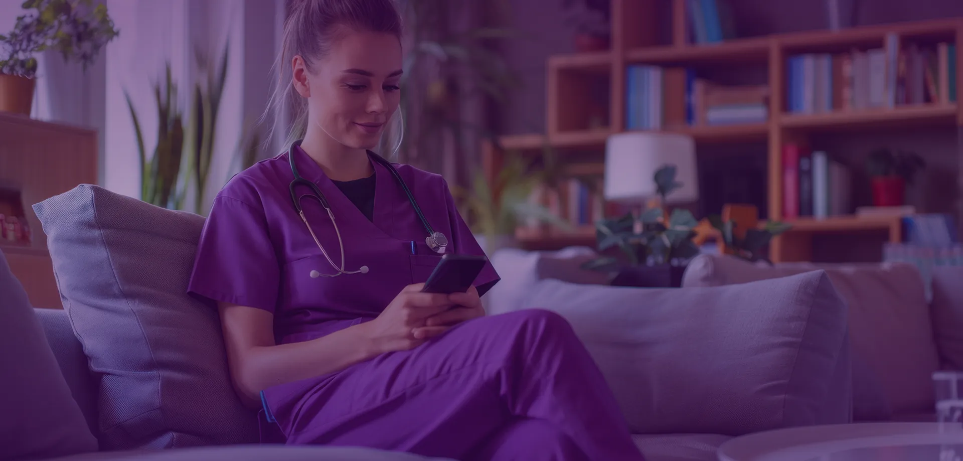 Care professional at work in Switzerland