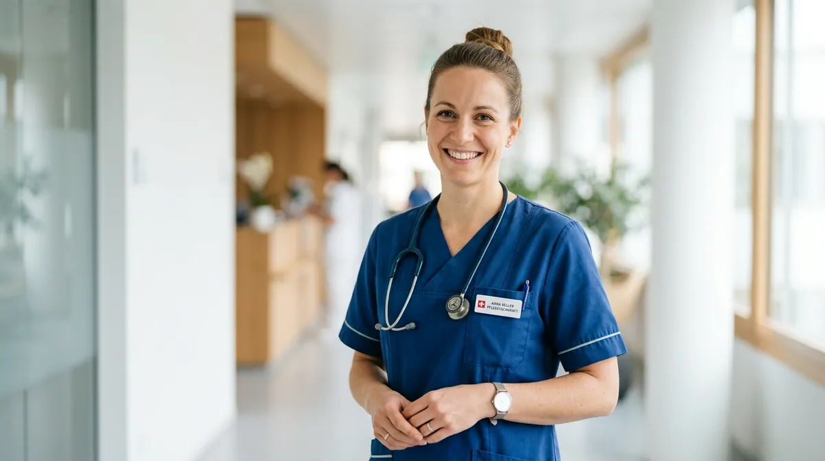 Freundliche Spitex-Fachperson