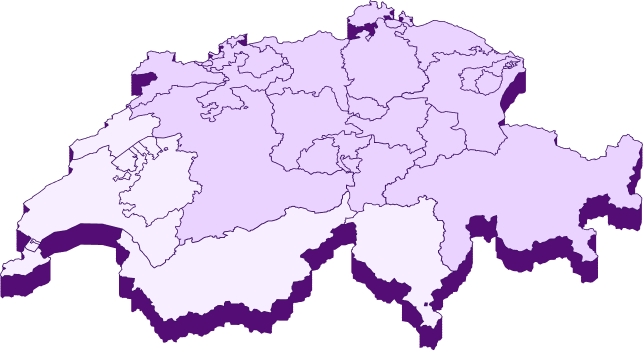 Map of Switzerland
